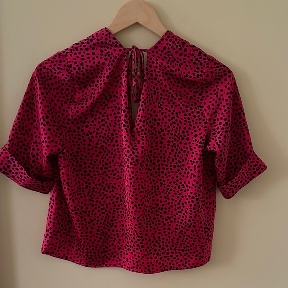 Red Polka Dot Dynamite Women's Top - Picture 2 of 3
